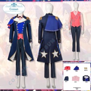 Customized Game Project Sekai Colorful Stage KAITO Cosplay Costume Fancy Party Suit Coat Shirt Pants Halloween Uniforms