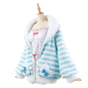 vtuber hololive Yukihana Lamy Pajamas home clothing Cosplay Costume