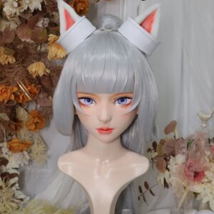 (NFD-47-4)Customize Full Head With Lock Crossdress Doll Female/Girl Japanese Anime Cartoon Character Kig Cosplay Kigurumi Mask