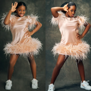 Luxury Feather Flower Girl Dresses for Wedding Customized Champagne Kids Birthday Party Dress Princess Pageant Photoshoot Gowns
