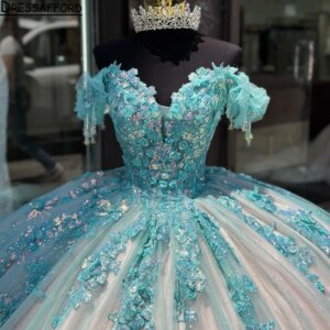 Vestidos Elegant De 15 Anos Lilac Quinceanera Dresses 2024 Lace Applique Sequin Off The Shoulder Sweet 16 Prom Gowns