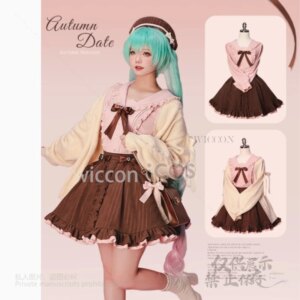 Anime Mikuu Y2K Jirai Kei Cosplay Costume Cosplay Women Cute Pink Costume Daily Dress Date Mikuu Cosplay Halloween Customized