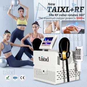 Taixl New Desktop RF Body Shaping Machine Roller Fat Reduction And Magnetic Slimming EMS Body Shaping And Weight Loss White