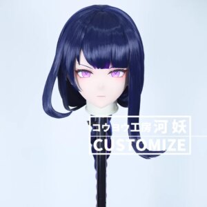 C-58-73 Customize Full Head Resin Cartoon Cosplay Japanese Character Anime Role Play Crossdress Kigurumi Mask With Back Shell
