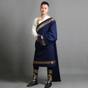 Chinese Tibetan Robe Men’s Ethnic Clothing New Winter Not Shirt