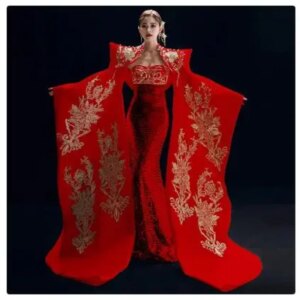 Fashion Host Dress Dignified and Atmospheric Chinese Style Stage Cheongsam