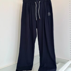 BC 25 Spring/Summer New Linen Sweat Absorbing Breathable Simple Fashion Old Money Style Straight Tube Casual Pants