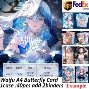 Dreamy Appointment A4 Butterfly Anime Goddess Collectible Cards Rem Kafka Highly Popular Female Lead Sexy Uniform Bikini Cards