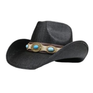 Belt stiff shape spray paint waterproof shade country cowboy hat top