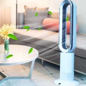 1950W hot air bathroom safety design fireproof ABS space heater portable electric bladeless fan
