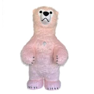 Inflatable Cosplay Costume Mascot Plush Polar Bear Full Set Costume Adult Cartoon Character Costume Set Party Carnival