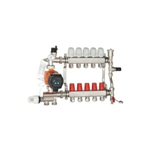 Stainless steel heating manifold kit with flow meter/mixing pump/temperature control actuator3/4 “*Φ16mmand3/4” *Φ20mm adapters