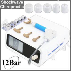 12Bar Pneumatic Shockwave Machine For ED Treatment Relieve Low Back Pain Chiropractic Massage Relaxation Newest 2 in 1 Massager