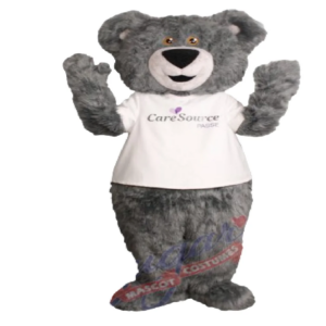 grey plush bear mascot costume custom fancy costume anime cosplay kit mascotte theme fancy dress carnival costume b0705