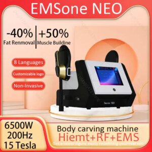 2025 New Upgrade EMSone Skin Tightening and Muscle Enhancement RF 6500W 15 Tesla Electromagnetic Muscle Stimulator Body Shaping