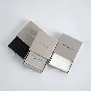 100pcs Paper box Custom Jewelry Box Personalized Logo Small Ring Necklace Packaging Bulk Drawer Box Microfiber Suede Dust Bags