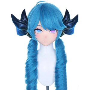 Customize Handmade Anime Full headband lock Female/Girl Cartoon Character BJD Cosplay Mask Cosplay Japanese Anime Kigurumi Mask