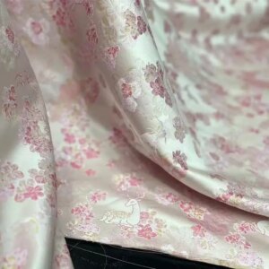 New Chinese Real Silk Woven Song Dynasty Brocade Fabric Deer Chinese Style Shirt Dress and Coat Cheongsam Silk Fabric