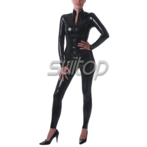 Customize high quality adult latex bodysuit catsuit latex catsuit Teddies  Bodysuits SUITOP