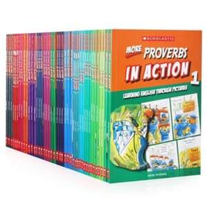 42 English story books Scholastic In Action Words/Idioms picture-in-picture children’s reading books