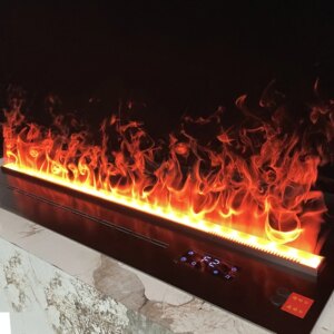 3D atomizing fireplace with custom colored steam indoor Smart steam electric remote control Silent humidifier Flame fireplace