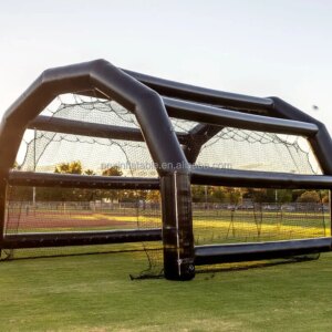 High Quality Custom Nylon and PVC Portable Inflatable Baseball Sport Court Netting Baseball Batting Baseball Cage With Net