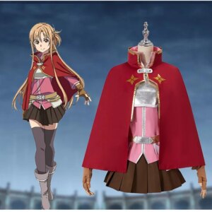 Sword Art Online: Progressive – Scherzo of Deep Night Asuna Yuuki Cosplay Costumes Outfit Halloween
