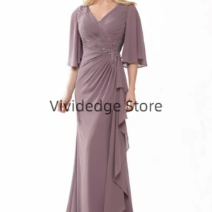 Customized Elegant Mother of the Bride Evening Gowns Long Prom Dresses Wedding Gowns vestidos de novia de talla grande