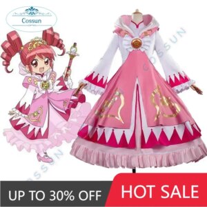 COSSUN [Customized] Twin Princesses of The Wonder Planet Fine and Rein Cosplay Costume Shoujo Magical Girl Cute Dress Halloween