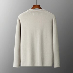 Men’s 100% Merino Wool Top Button Back Collar Cardigan Autumn/Winter Knitted Sweater Sweater Can be worn externally