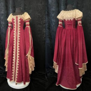 Italian Renaissance Courtesan Dress 16th Century Fairy Elven Wedding Party Robe Medieval Vikings Princess Gothic Ball Gown