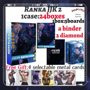 2025 Newest RanKa 2 Jujutsu Kaisen Boards JJK Booster Box Gojo Satoru Nanami Sukuna Hobby Chrismas Gift