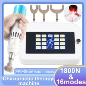Chiropractic Adjusting Instrument Therapy 1800N Electric Correction Gun Cervical Massager Adjustable 10Heads Spine Body Massage
