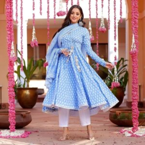 Readymade Kurta Palazzo & Dupatta Set Women Salwar Kameez Suit Kurti Pant Dress