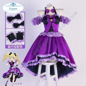 Shugo Chara Tsukiyomi Utau Cosplay Costume Anime Women Lovely Outfits Gorgeous Dress Clothes Role Play Halloween