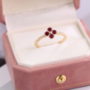 Provence Anniversary Ring 10KGold wedding ring Lab Grown Gemstones  Minimalist band for Woman Engagement Personalized Custom