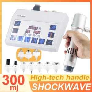 Portable Shockwave Therapy Machine Body Massage Physiotherapy Relief Body Knee Joint Shoulder Neck Pain 300MJ Shock Wave Device