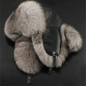 New Lei Feng hat northeast cotton old men ear outdoor warm leather