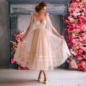 Robes de soirée 2024 Sweetheart Crystal Beaded Ball Gown Prom Dresses Ankle Length Sleeveless Party Dresses