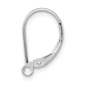 14kw Leverback w Split Ring Single Earring Component