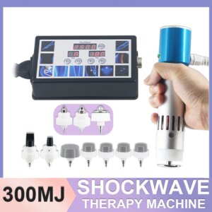 Professional Shockwave Therapy Machine 10 Heads ED Treatment Muscle Massage Adjustable Energy 300MJ Shockwave Deep Body Massage