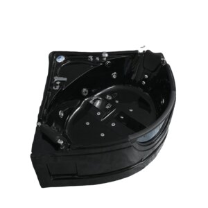 Luxury Arc Corner Whirlpool Bathtubs Portable Spa Bath Tub Massage Tubs With Tempered Glass