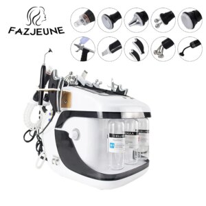 Portab 10 In 1Hydrogen Oxygen Dermabrasion Machine H2O2 Small Bubble Moisturizer Facial Beauty Device Aqua Peeling Skin Care Spa