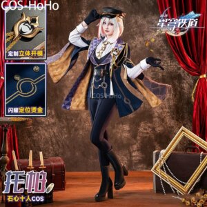 COS-HoHo Honkai: Star Rail Topaz Game Suit Gorgeous Uniform Cosplay Costume Halloween Carnival Party Role Play Outfit Women