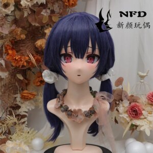 (NFD42-2)Customize Full Head With Lock Crossdress Doll Female/Girl Japanese Anime Cartoon Character Kig Cosplay Kigurumi Mask
