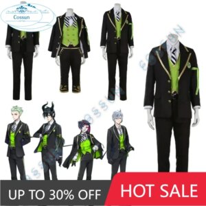 COSSUN [Customized] Twisted-Wonderland DIASOMNIA Lilia / Malleus / Sebek / Silver Cosplay Costume School Uniform Halloween Suits