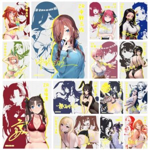Diy Anime Goddess Story Nakano Ichika Nakano Miku Kamado Nezuko Collectible Cards Christmas Birthday Gift Children’s Toys
