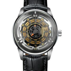 Watch Men’s Hollow Luminous Sports Student Mechanical Watch Waterproof Leather Automatic Watch
