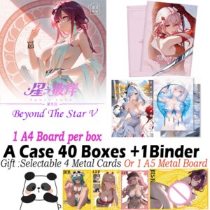 Beyond The Star 5 New A4 Size Goddess Card Hobby Waifu Board Genshin Collection Doujin Hutao Ganyu Rare Card Toy Gift