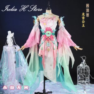 Irelia H Store Justina Gu Form Naraka: Bladepoint Justina Gu cosplay costume women Game Halloween China ancient dress